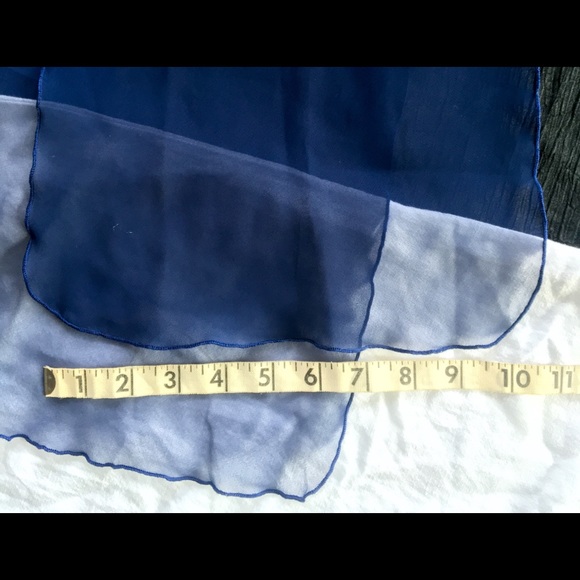 Vintage blue scarf - Picture 3 of 3